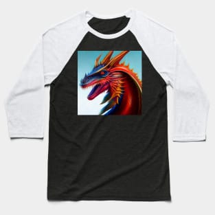 Crystal Dragons Series #26: Piscine Flambeau Baseball T-Shirt